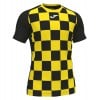 Joma Flag II Short Sleeve Jersey Black-Yellow