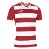 Joma EUROPA IV HOOPED SHORT SLEEVE JERSEY Red-White