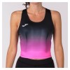 Joma Womens Elite VII Performance Tank Top (W) Black-White-Fluo Pink