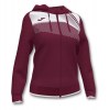 Joma Womens Supernova II Women's Zip Hoodie Burgundy-White