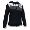 Joma Womens Supernova II Women's Zip Hoodie Black-White