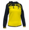 Joma Womens Supernova II Women's Zip Hoodie Black-Yellow