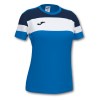 Joma Womens Crew IV Short Sleeve Shirt (W) Royal-Navy-White