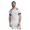 Adidas-LP 3 Stripes Fitted Rugby Jersey White-Black