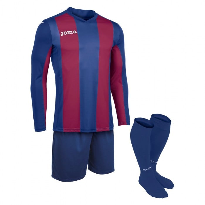 Joma Pisa Football Long Sleeve Kit Set (Shirt Shorts Socks)