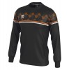 Errea Davis Warm Up Sweatshirt Black-Orange Fluo-White