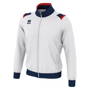 Errea Lou Tracksuit Jacket (M) White-Navy-Red