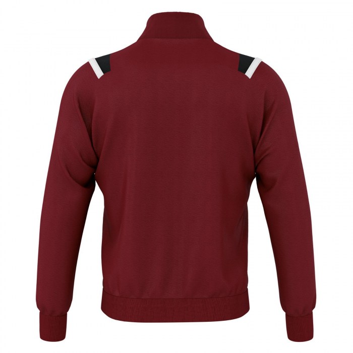 Errea Lou Tracksuit Jacket (M) Maroon-Black-White