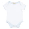 Larkwood Contrast Baby Bodysuit White-Pale Blue