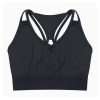 Womens Performance Crop Top Jet Black