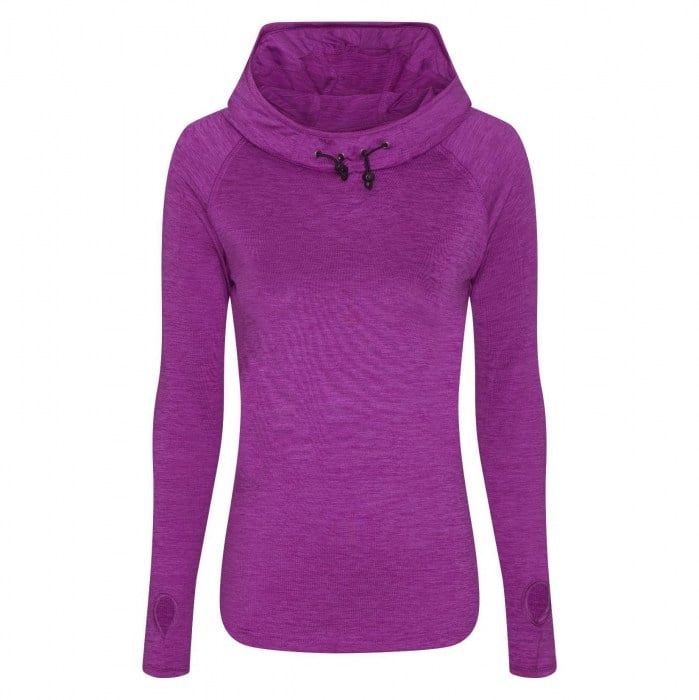 Womens Cowl Neck Midlayer Training Top