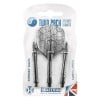 Harrows Twin Pack Dart Flight/Shafts Black-Silver