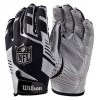Wilson NFL Stretch Fit Receivers Gloves Silver