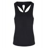  Womens Yoga Knotted Tank Top Black