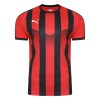 Puma Striped Short Sleeve Jersey Red-Black
