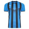 Puma Striped Short Sleeve Jersey Electric Blue-Black