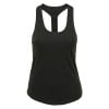 Womens Performance Strap Back Vest Charcoal