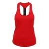 Womens Performance Strap Back Vest Fire Red