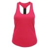 Womens Performance Strap Back Vest Hot Pink