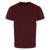 Performance T-Shirt Burgundy-Black Melange