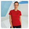 Womens Women's Panelled Tech Tee Fire Red