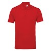 Men's Performance Panelled Polo Fire Red