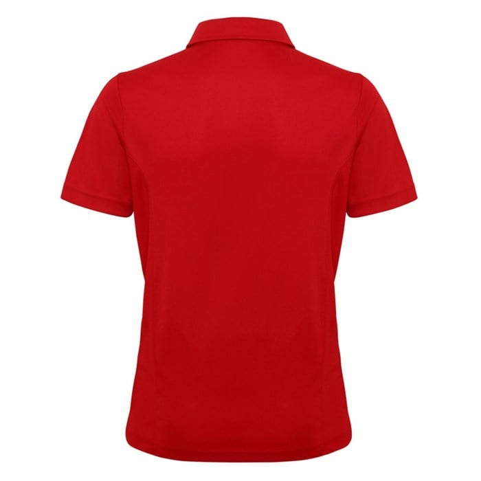 Men's Performance Panelled Polo Fire Red