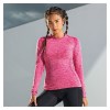 Womens Women's Seamless Sculpt Long Sleeve Top Pink