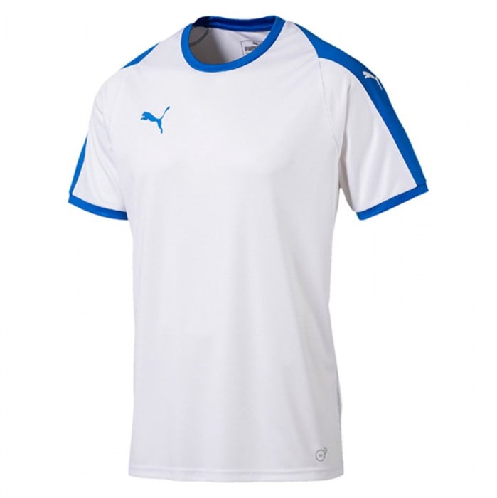 Puma Liga Short Sleeve Jersey White-Blue