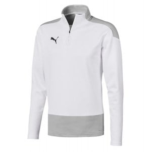 Puma Goal Training 1/4 Zip Midlayer White-Grey Violet