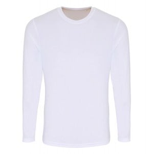 Men's Long Sleeve Performance T-Shirt White