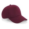 Beechfield Authentic 5 Panel Cap Burgundy