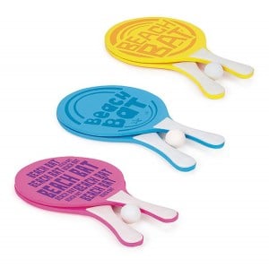 Toyrific Wooden Paddle Bat Set (Assorted Colours)