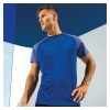 Contrast Sleeve Performance T-Shirt (M) Royal-Blue Melange