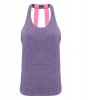 Double Strap Back Vest (W) Purple Melange