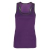 Panelled Fitness Vest (W) Purple-Charcoal