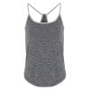 Yoga Workout Vest (W) Black Melange-Silver Melange