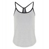 Yoga Workout Vest (W) Silver Melange-Black