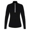 Performance Long Sleeve 1/4 Zip Top (W) Black-White