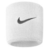 Nike Swoosh Wristbands (One Pair) White-Black