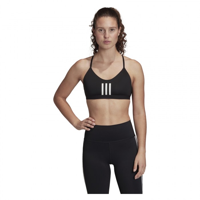 adidas All Me 3-Stripes Mesh Bra - Light-support yoga bra