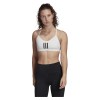 adidas All Me 3-Stripes Mesh Bra - Light-support yoga bra White-Black