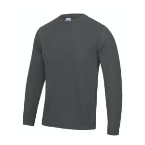 Cool Performance Tee Long Sleeve Charcoal