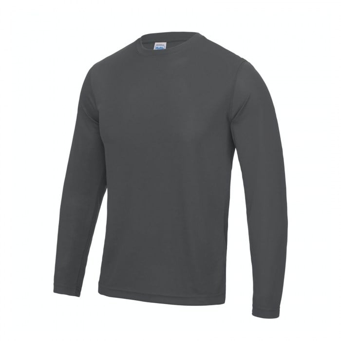 Cool Performance Tee Long Sleeve Charcoal