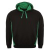 Club Hoodie Black-Emerald