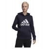 Adidas-LP Womens Badge of Sport Pullover Fleece Hoodie Legend Ink