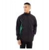 Shower Proof Tracksuit Top Black-Emerald