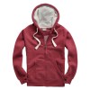Premium Zip Hoodie Wine Melange