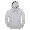 Premium Zip Hoodie Grey Melange-Grey Melange