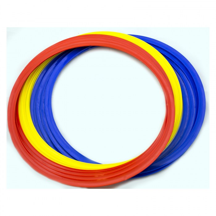 POWERSHOT FLAT EXERCISE HOOPS - SET OF 12 - 45CM
